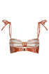 San Miguel Top / Red Arabesque - Orange Stripes